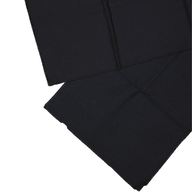 Black virgin wool scarf-null