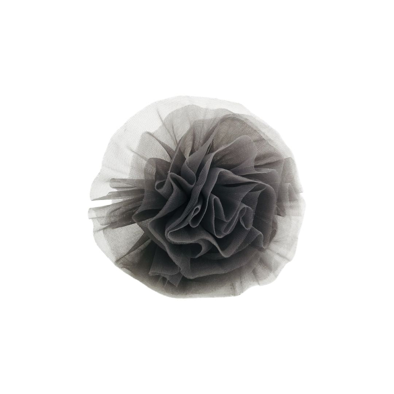 Dolly by le petit tom ® beach ballerina hair rosette/broach in dark grey-null