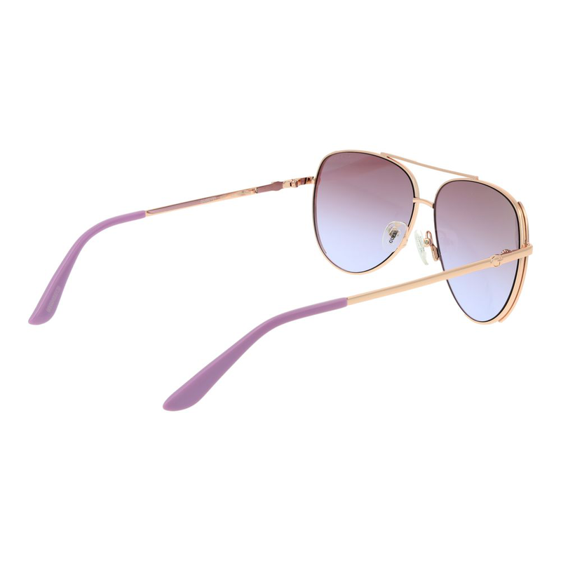 Rose gold metal sunglasses-null