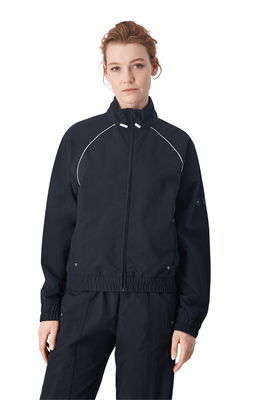 Champion women full zip sweatshirt, Black, medium