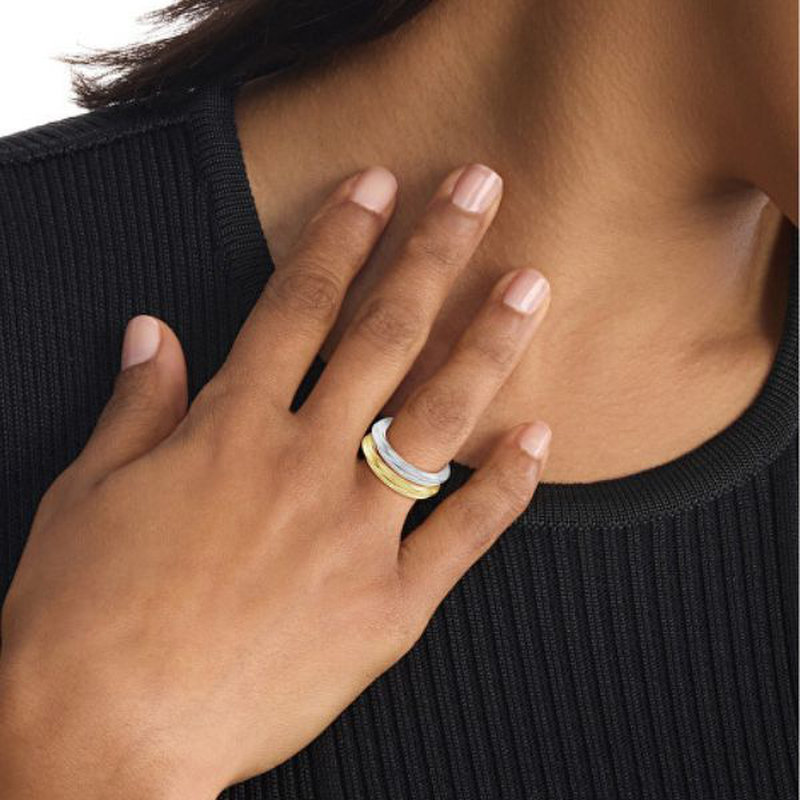 Calvin Klein polished twisted rings-null