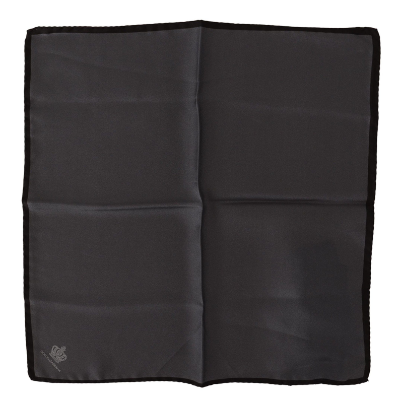 Gray 100% silk square handkerchief gray 100% silk square handkerchief-null