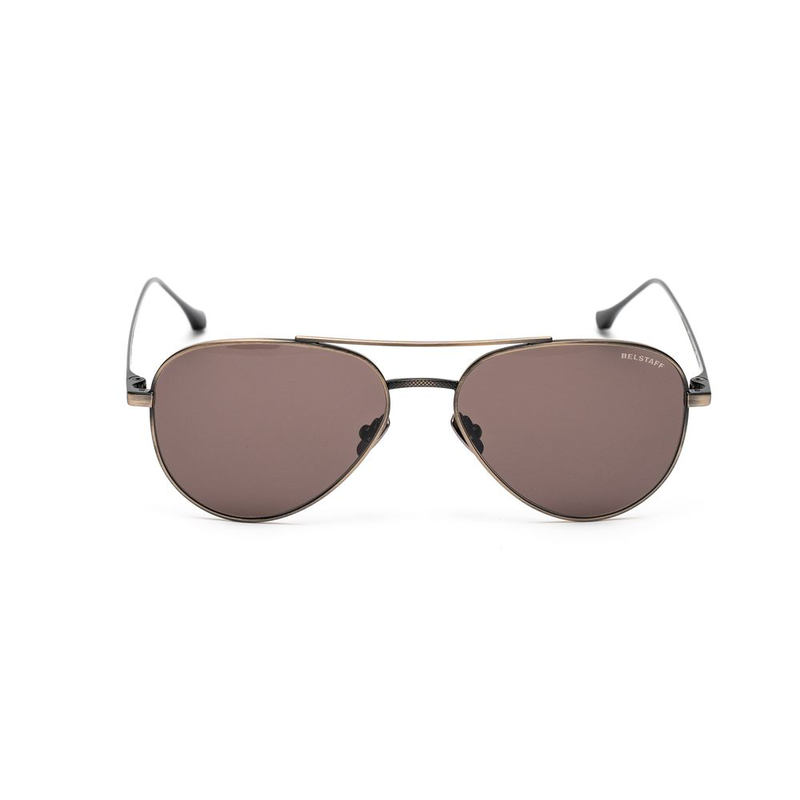 Brown stainless steel sunglasses-null
