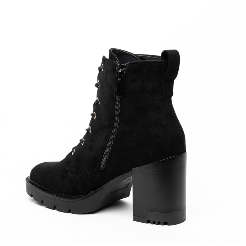 Miss belgini medium heeled combat boots-null