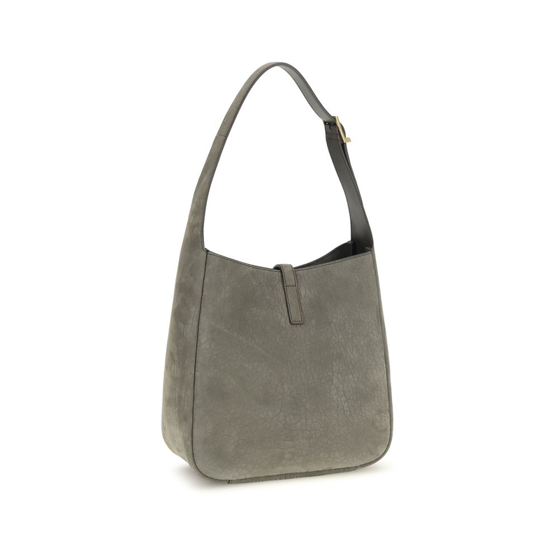 Gray calf leather bos taurus shoulder bag-null