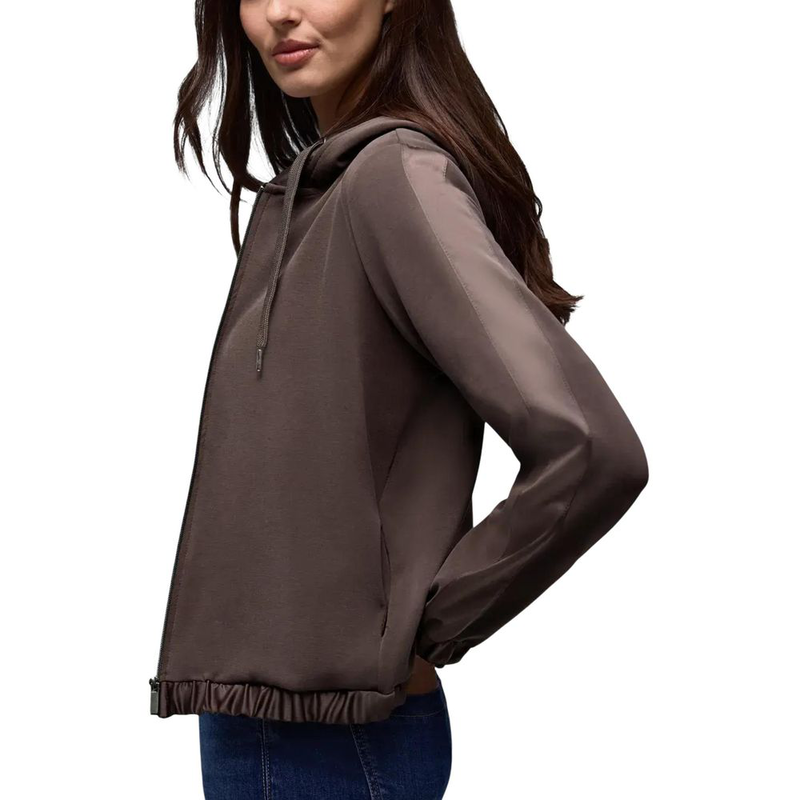 Brown modal hoodie-null