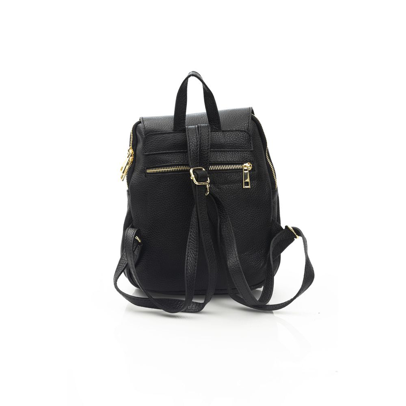 Black leather women bag-null