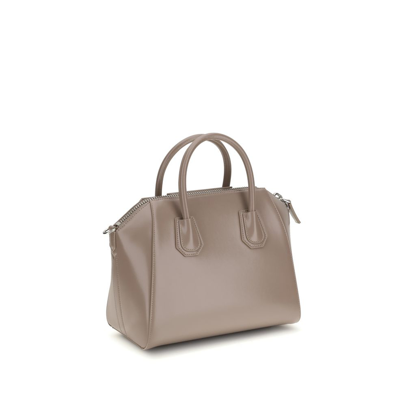 Gray calf leather bos taurus handbag-null