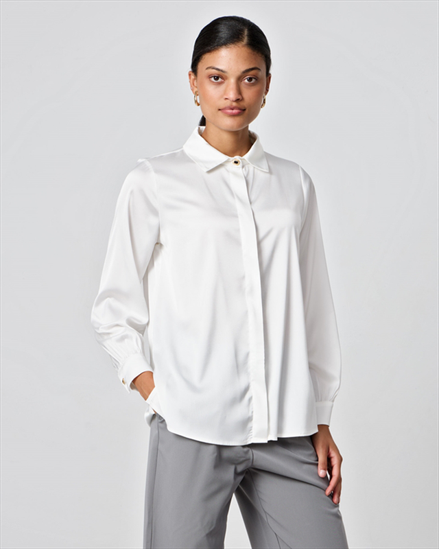 Shirt satin long sleeve image number null