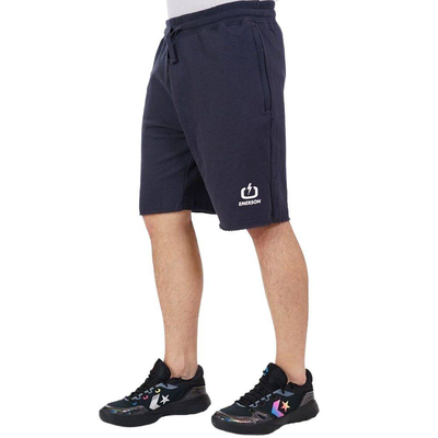 Mens training sweat shorts, Navy, medium