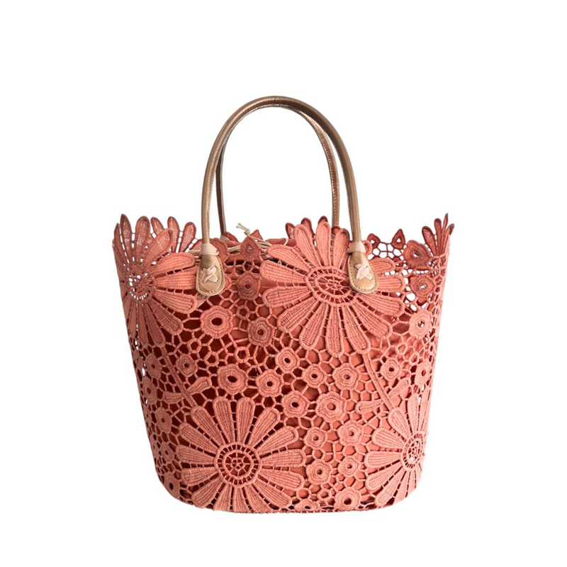 Pink pu women handbag-null