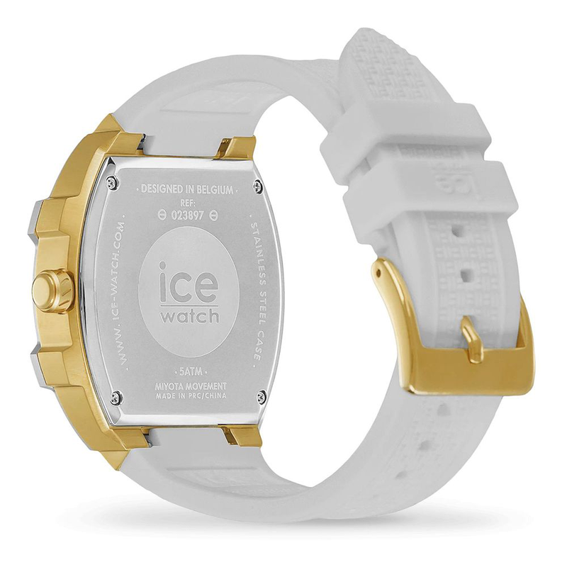 White synthetic dress watch-null