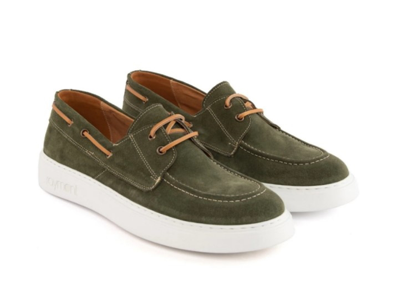 Suede leather boat shoes-null