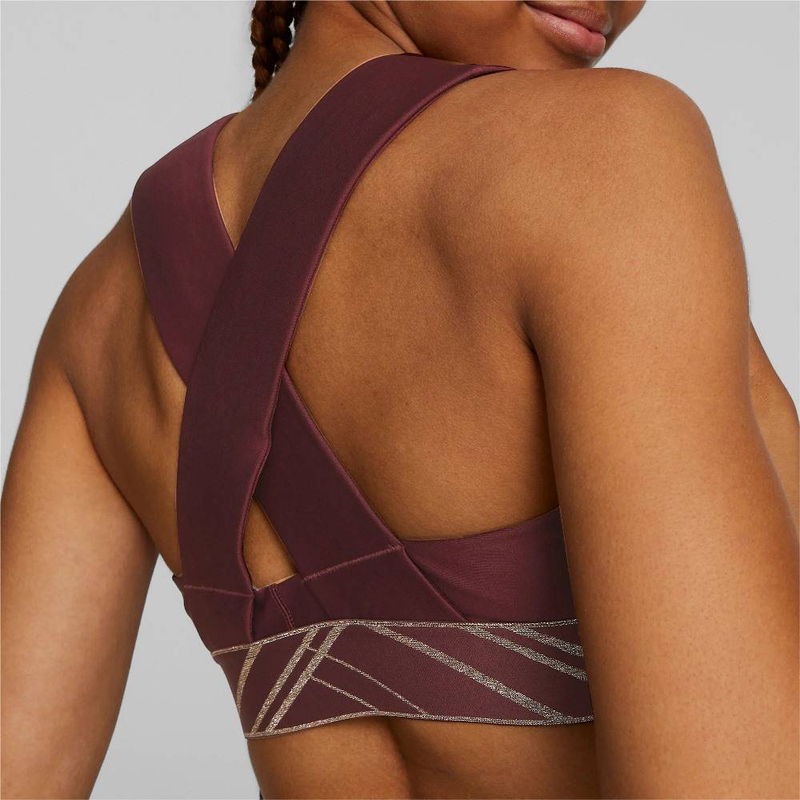 Mid impact deco glam training bra image number null