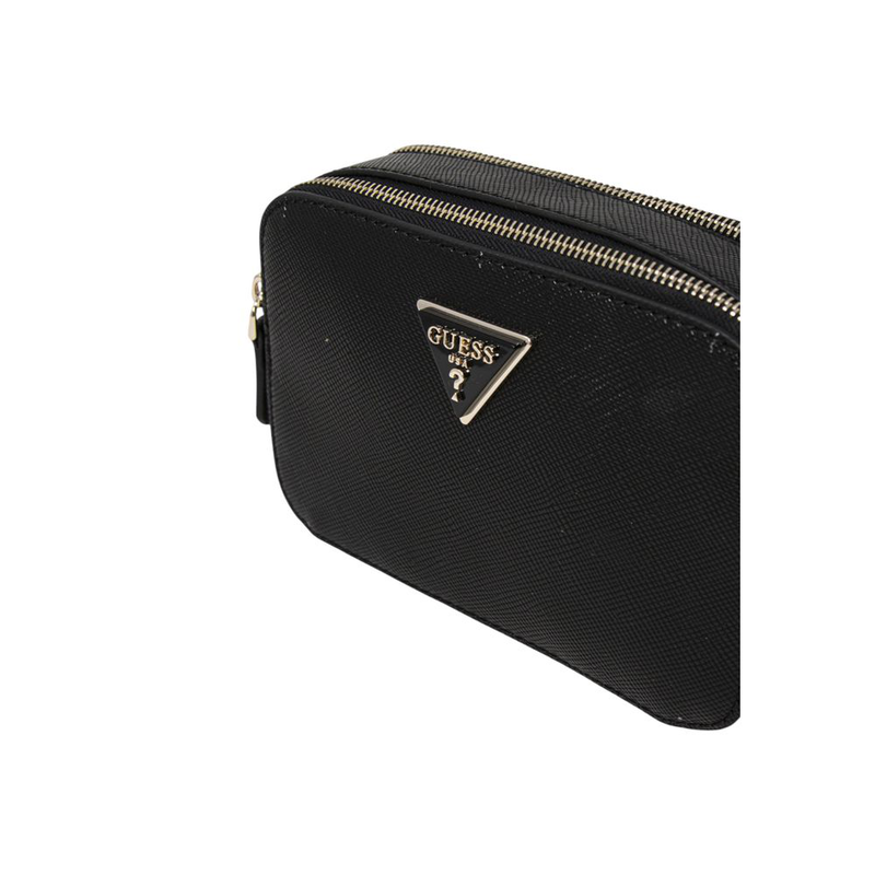 Black polyethylene handbag-null