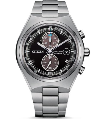 Citizen ca7090-87e eco-drive super-titanium mens watch 43mm 10atm, Silver, medium