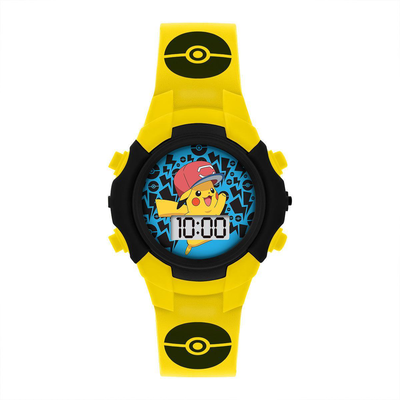 Pokémon character print and dial digital flashing watch, , medium