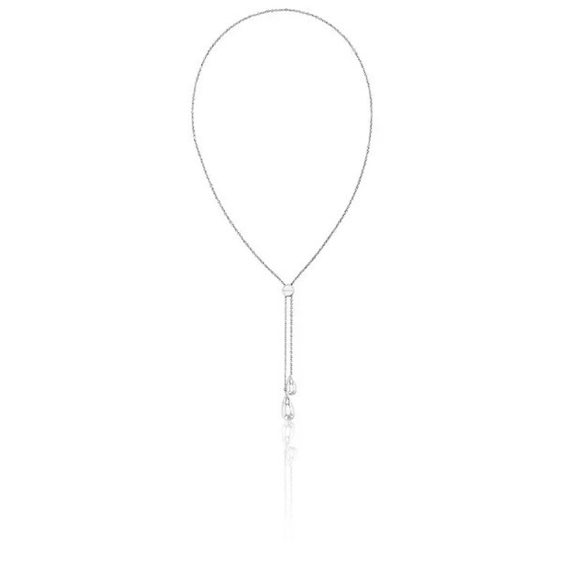 Calvin Klein polished ss necklace sculptured drops-null