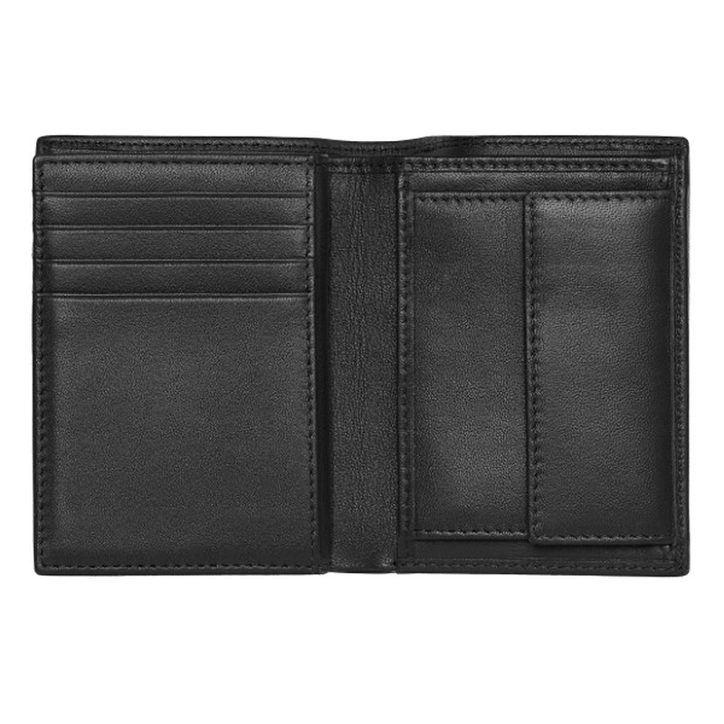 Product image: Boss card holder with flap and money pocket classic smooth black-null