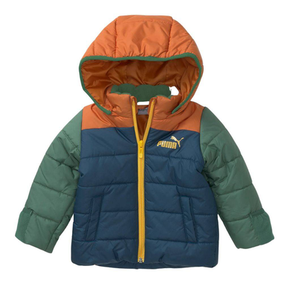 Puma infant minicats padded jacket, Navy / Multicolor, medium