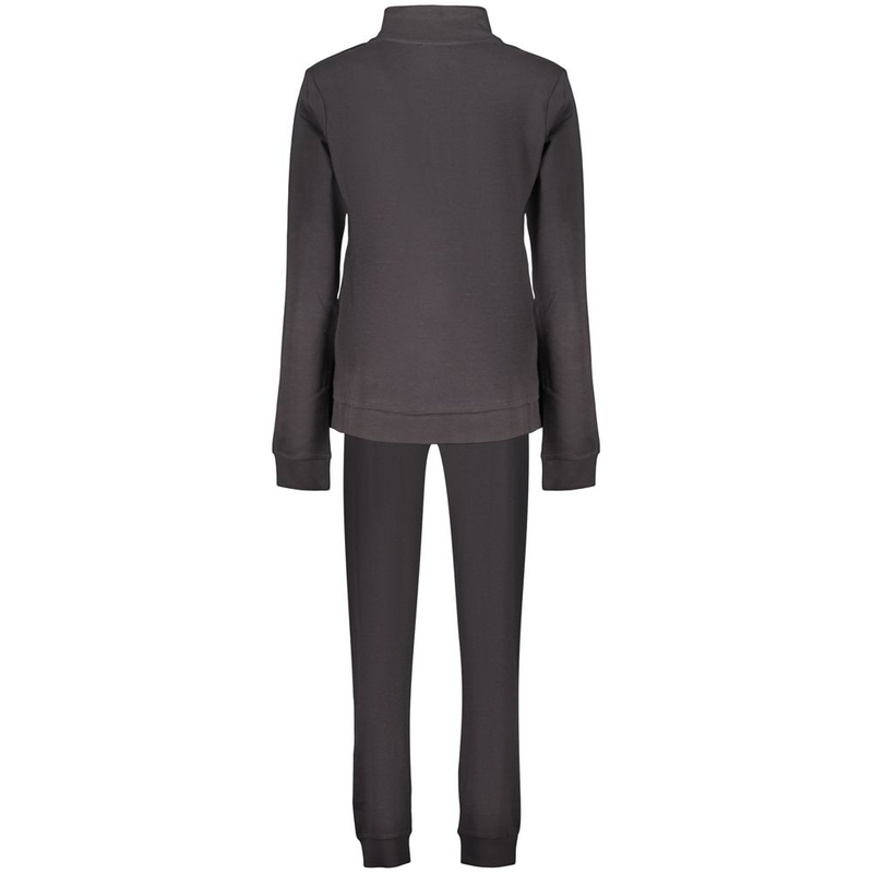 Black cotton women's sweatshirt-null