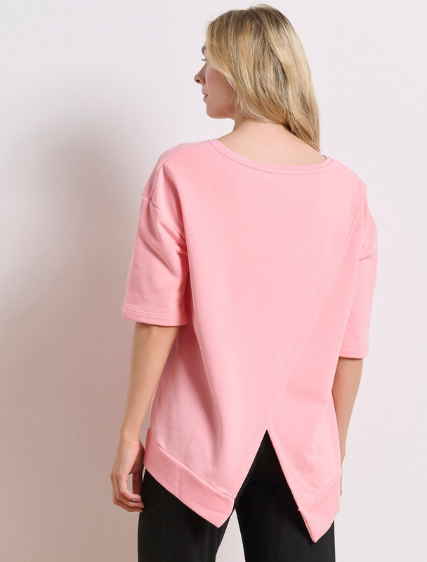 Product image: Bdtk woman's less is more crewneck croisé back-null