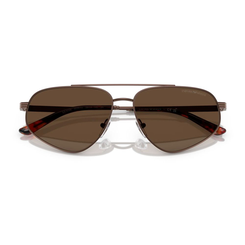 Brown metal sunglasses-null
