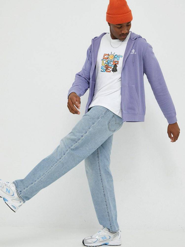 Embroidery full-zip hoodie-null