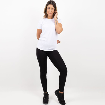 Slim fit oval bottom round neck t-shirt with spandex #8026