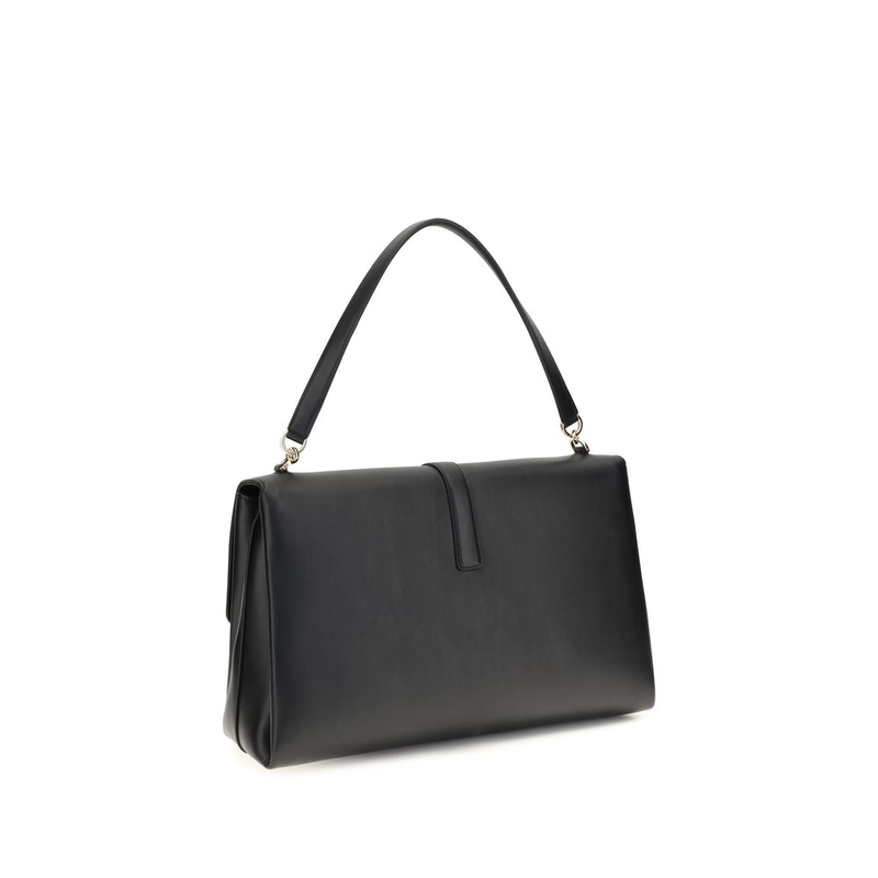 Black calf leather bos taurus shoulder bag-null