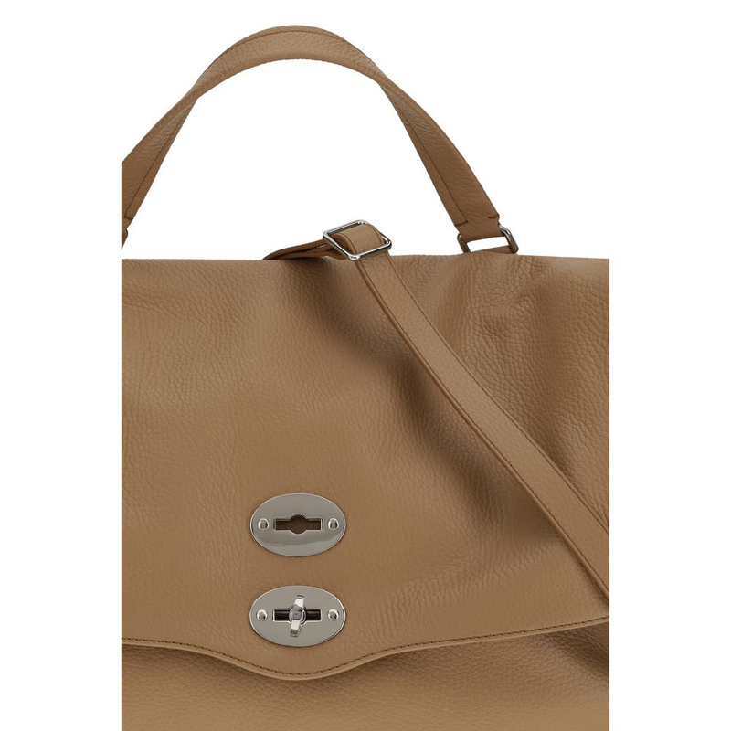 Brown calf leather bos taurus shoulder bag-null