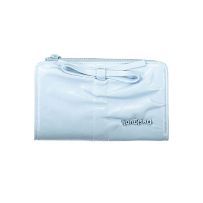 Azzurro poliuretano women wallet, Blue, medium