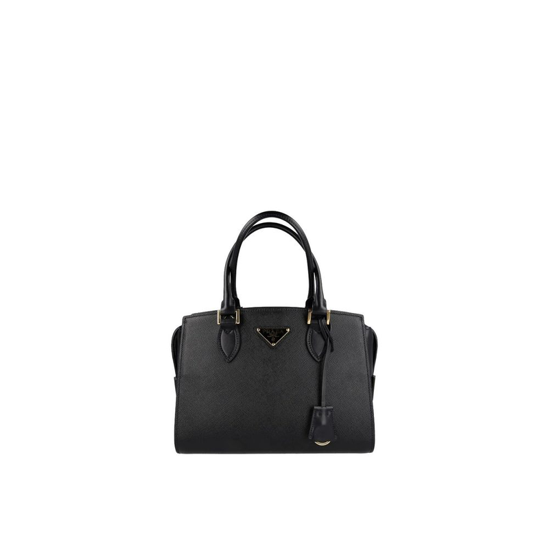 Black calfskin handbag-null