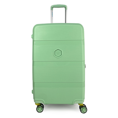 Bg berlin - zip² medium size (4 wheel), double security zipper, 69cm/26in luggage / suitcase, Green, medium