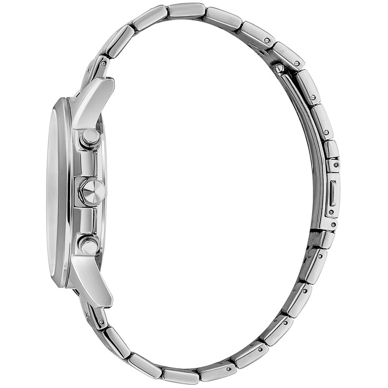 Gray stainless steel dress watch-null