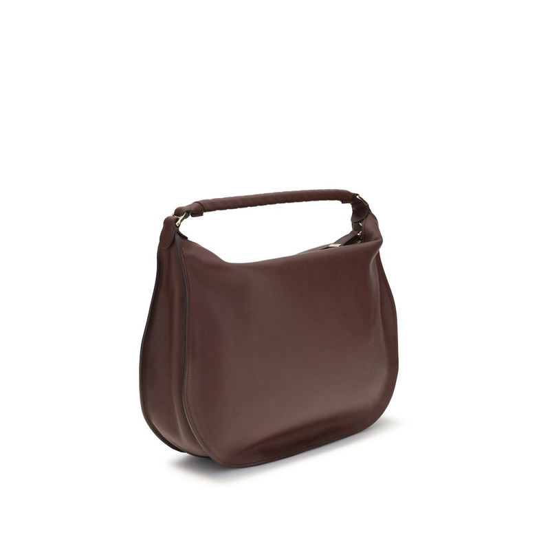 Brown calf leather bos taurus shoulder bag-null
