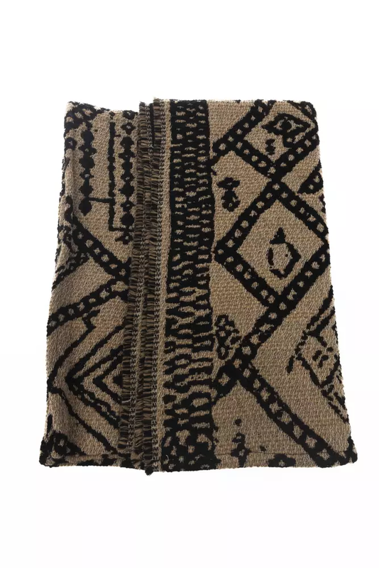 Brown wool women scarf-null