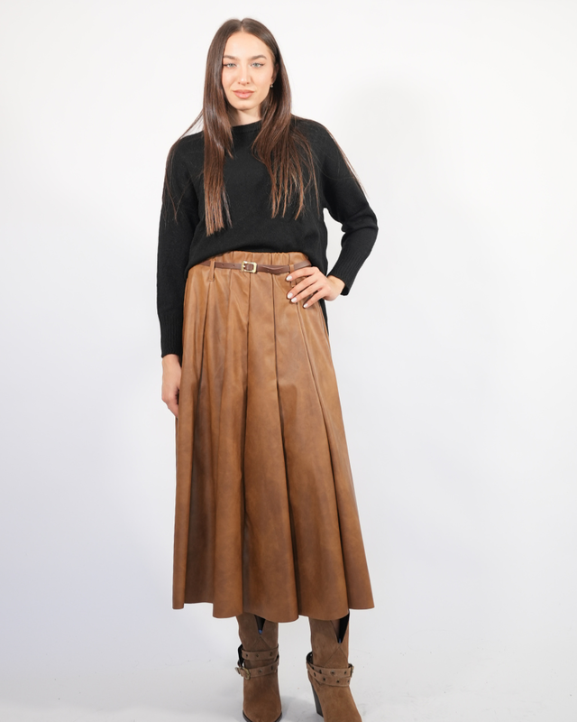 Knit with round neck 233-null