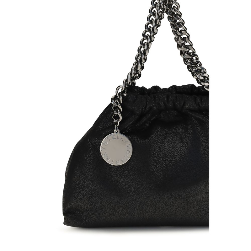 Black polyester handbag-null