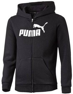 Boys essentials no.1 full zip hoody, Black, medium