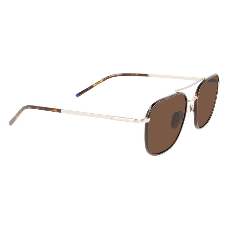 Brown titanium sunglasses-null