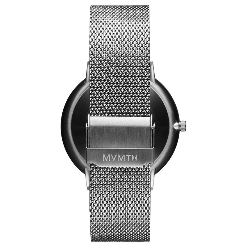 Gray stainless steel dress watch-null