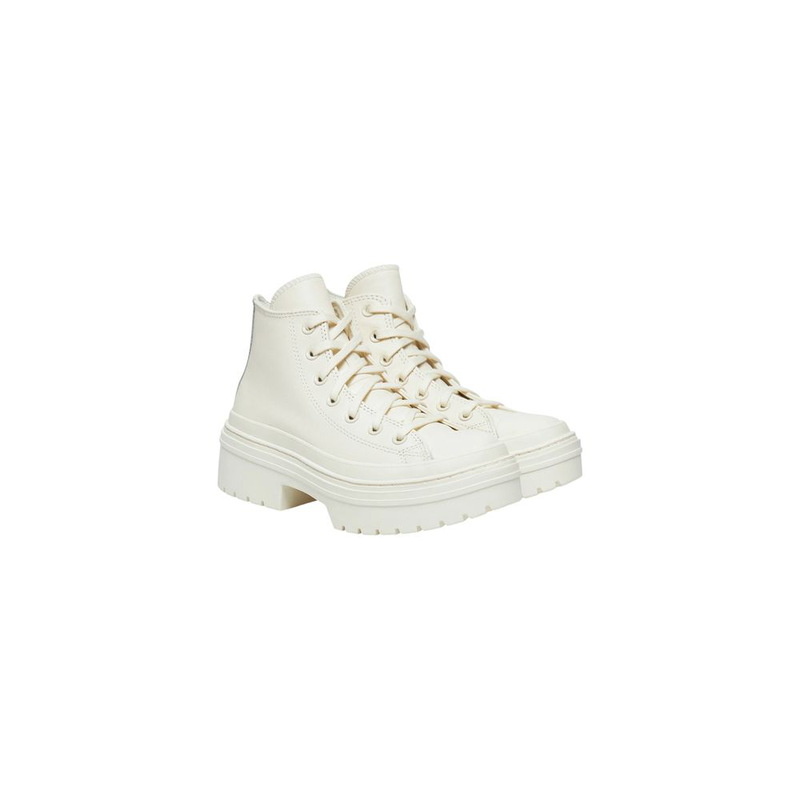 White recycled leather high heel pumps-null