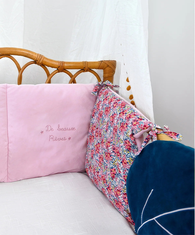 Product image: Doudou et compagnie boh'aime baby cot bumper, , medium-null