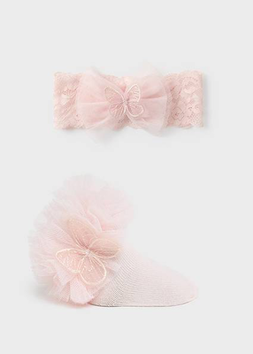 Σετ καλτσακια με στεκα, Pink, medium