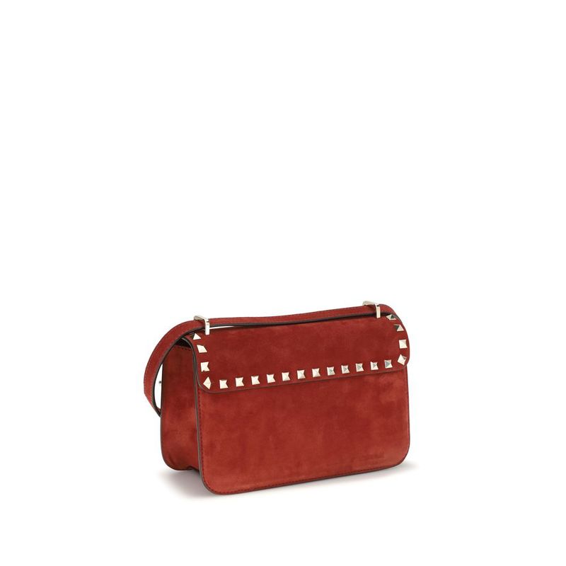 Multicolor suede leather shoulder bag-null