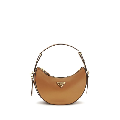 Beige calf leather bos taurus shoulder bag, Beige, medium