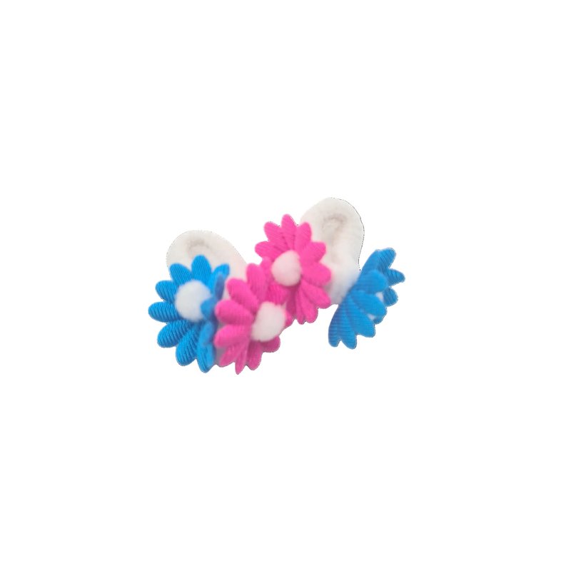 Migant children bebe flower hair elastics-null