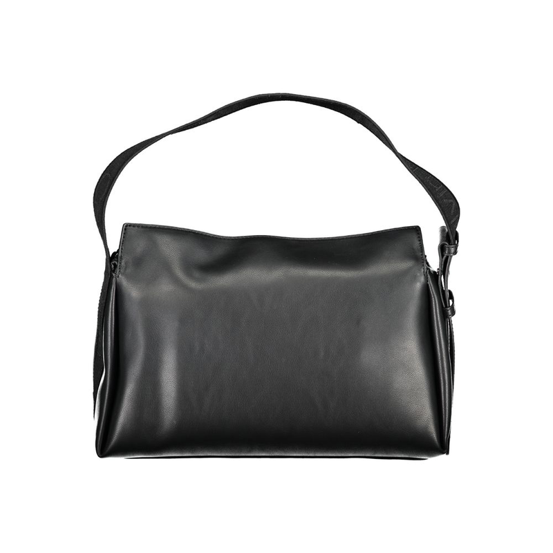 Black polyester women handbag-null
