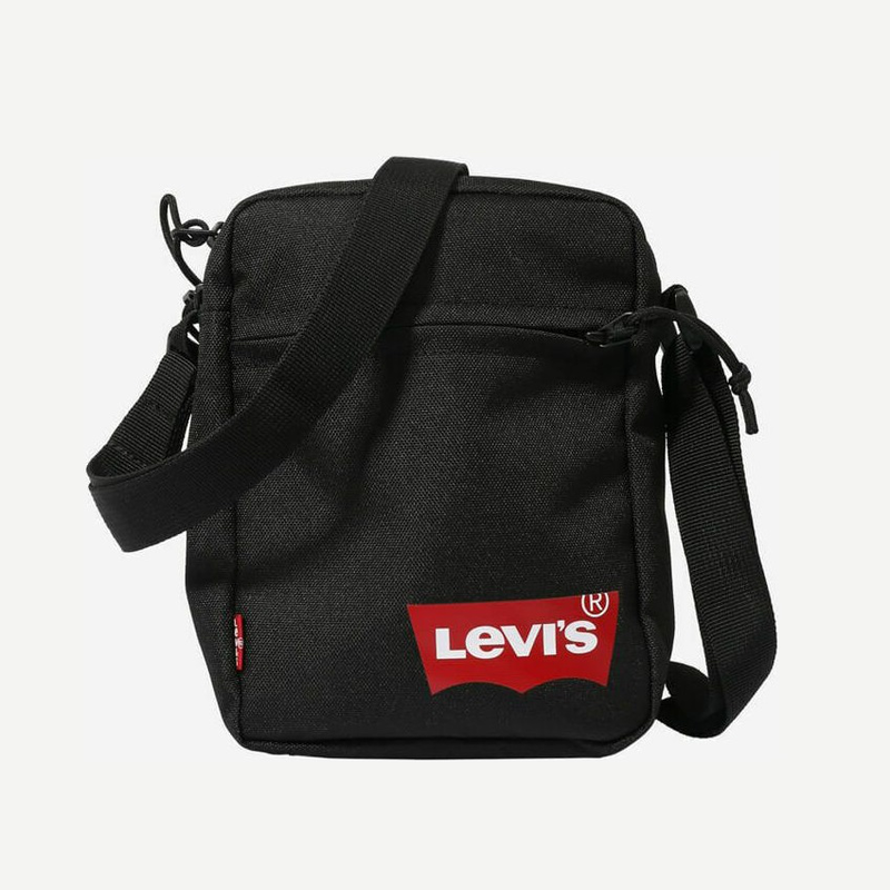 Levis mini crossbody solid batwing logo bag black red 229095-0208-0059 image number null